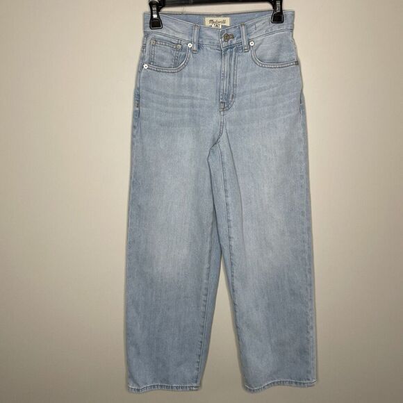 MADEWELL Wide Leg Crop Jeans Women 23 Perfect Vintage High Rise Cotton NQ158 - Picture 3 of 16